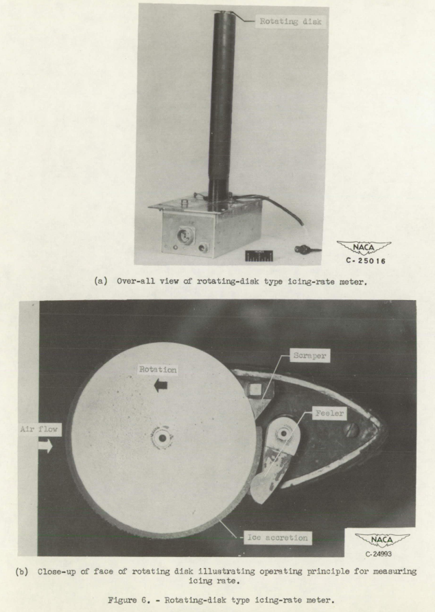 Figure 6 of NACA-RM-E51E16. Rotating-disk type icing-rate meter.